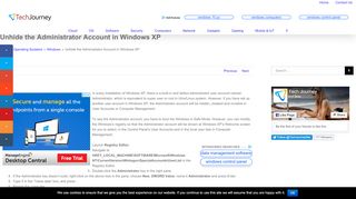 
                            8. Unhide the Administrator Account in Windows XP - Tech Journey