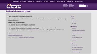 
                            5. UNI Third Party/Parent Portal Help | Student Information System