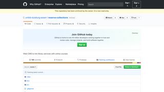 
                            4. unibib-duisburg-essen/reserve-collections: Web CMS to ... - GitHub