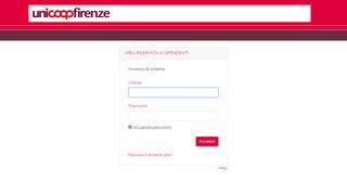 
                            3. UnicoopFirenze - AREA RISERVATA AI DIPENDENTI