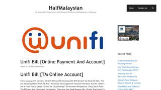 
                            3. Unifi Bill [Online Payment And Account] • HalfMalaysian