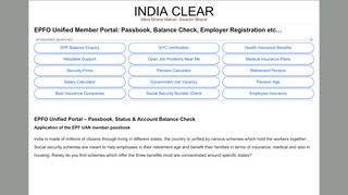 
                            7. Unified Portal Emp.Epfindia.gov.in Member Passbook Balance