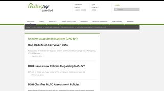 
                            9. Uniform Assessment System (UAS-NY) - …