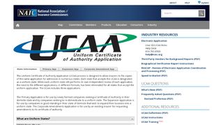 
                            2. Uniform Certificate of Authority Application (UCAA) - National ...