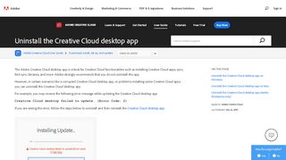 
                            7. Uninstall the Adobe Creative Cloud desktop application