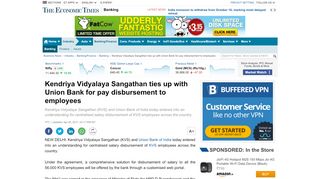
                            2. Union Bank: Kendriya Vidyalaya Sangathan ties up with ...
