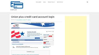 
                            5. Union plus credit card account login - Credit card