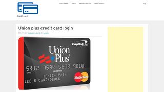 
                            11. Union plus credit card login - Credit card