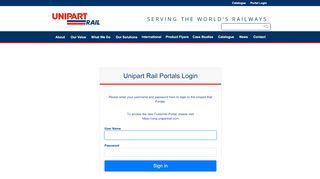 
                            6. Unipart Rail - Portal Login