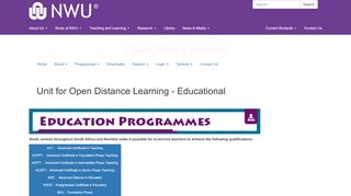 
                            6. Unit for Open Distance Learning - Educational