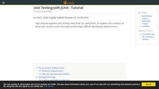 
                            3. Unit Testing with JUnit - Tutorial - vogella.com