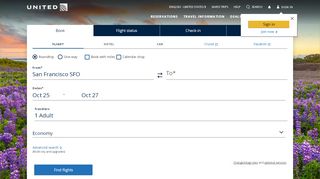 
                            3. United Airlines – Airline Tickets, Travel Deals and Flights
