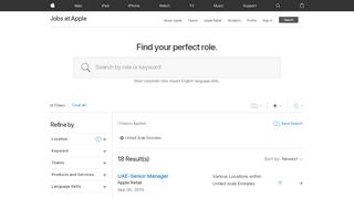 
                            9. United Arab Emirates - Jobs at Apple (AE)