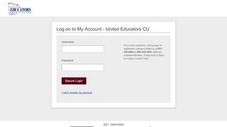 
                            8. United Educators Credit Union | Login