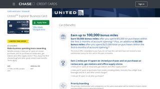 
                            11. United Explorer Business Credit Card | Chase.com