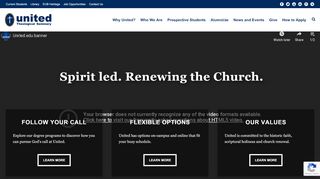 
                            10. United Theological Seminary – Spirit led. Renewing the church.