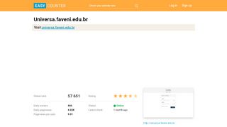 
                            8. Universa.faveni.edu.br: Acesso / Autenticação / …