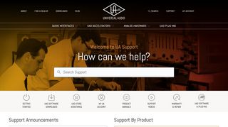 
                            8. Universal Audio Support Home