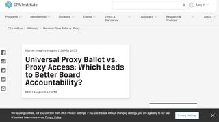
                            9. Universal Proxy Ballot vs. Proxy Access: Which Leads to Better Board ...