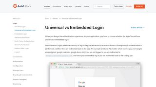 
                            11. Universal vs Embedded Login - Auth0