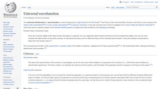 
                            9. Universal wavefunction - Wikipedia