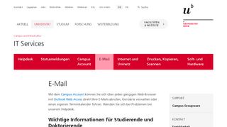
                            9. Universität: E-Mail - Universität Bern - unibe.ch