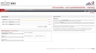 
                            8. Universitäts- und Landesbibliothek - Katalog