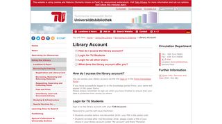
                            3. Universitätsbibliothek TU Berlin: Library Account