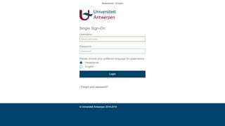 
                            6. Universiteit Antwerpen Login Service - Stale Request