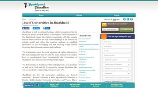 
                            7. Universities in Jharkhand | Jharkhand Universities ...