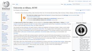 
                            8. University at Albany, SUNY - Wikipedia