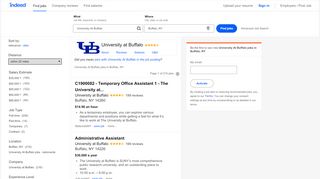 
                            2. University At Buffalo Jobs, Employment in Buffalo, NY | Indeed.com