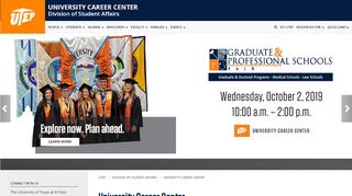 
                            4. University Career Center - The University of Texas at El Paso