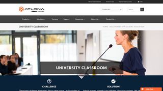 
                            4. University Classroom - Atlona® AV Solutions - Commercial ...