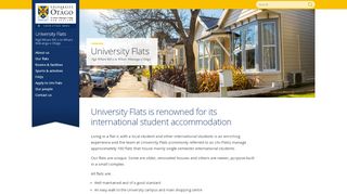 
                            6. University flats homepage, University Flats, University of Otago, New ...