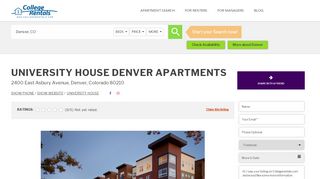 
                            6. University House Denver apartments in Denver, Colorado