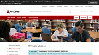 
                            1. University Libraries - Azusa Pacific University