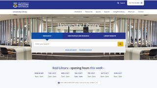 
                            10. University Library Home |UWA Library - uwa.edu.au