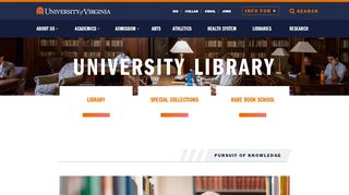 
                            2. University Library | The University of Virginia