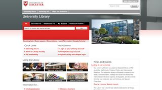 
                            5. University Library — University of Leicester