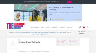 
                            4. University of Calcutta World University Rankings …