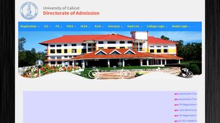 
                            1. University of Calicut | Directorate of Admission