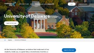 
                            6. University of Delaware - Common App