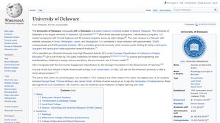 
                            8. University of Delaware - Wikipedia - Newark