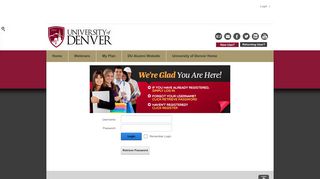 
                            6. University of Denver > Login