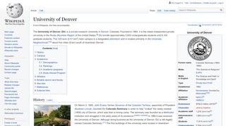 
                            5. University of Denver - Wikipedia