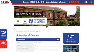 
                            5. University of Dundee courses and application information