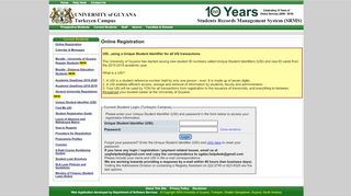 
                            7. University of Guyana - Current Students Login - Turkeyen ...