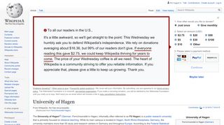 
                            6. University of Hagen - Wikipedia