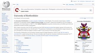 
                            9. University of Hertfordshire - Wikipedia